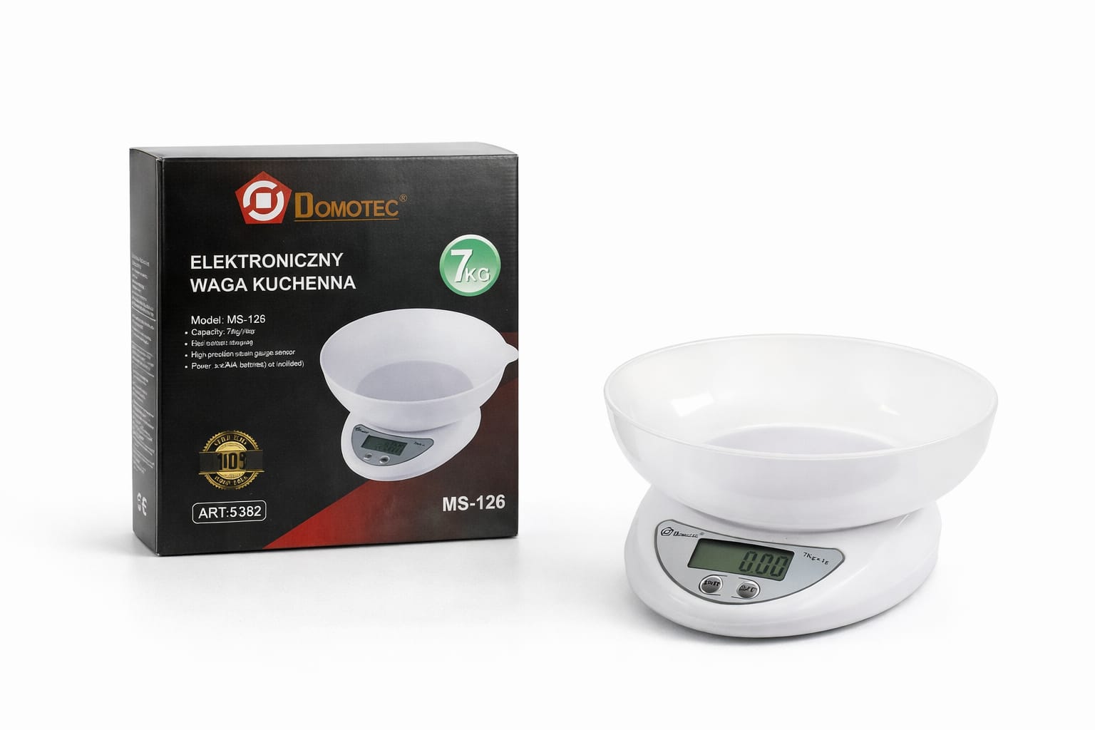 Flache Plattformwaage mit externer Edelstahl-Anzeige